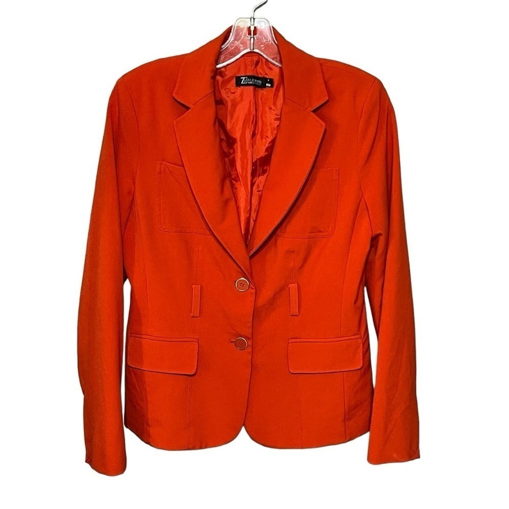 New York & Company 7th Avenue Runway Fit Stretch Blazer -Roasted Peppers Small